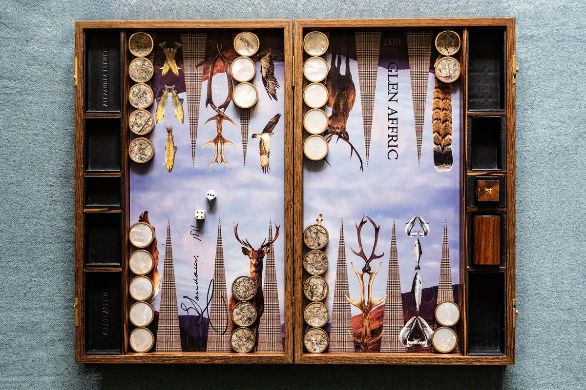 Glen Affric backgammon board