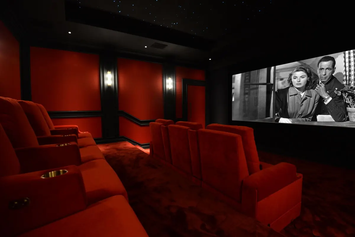 Red velvet home cinema