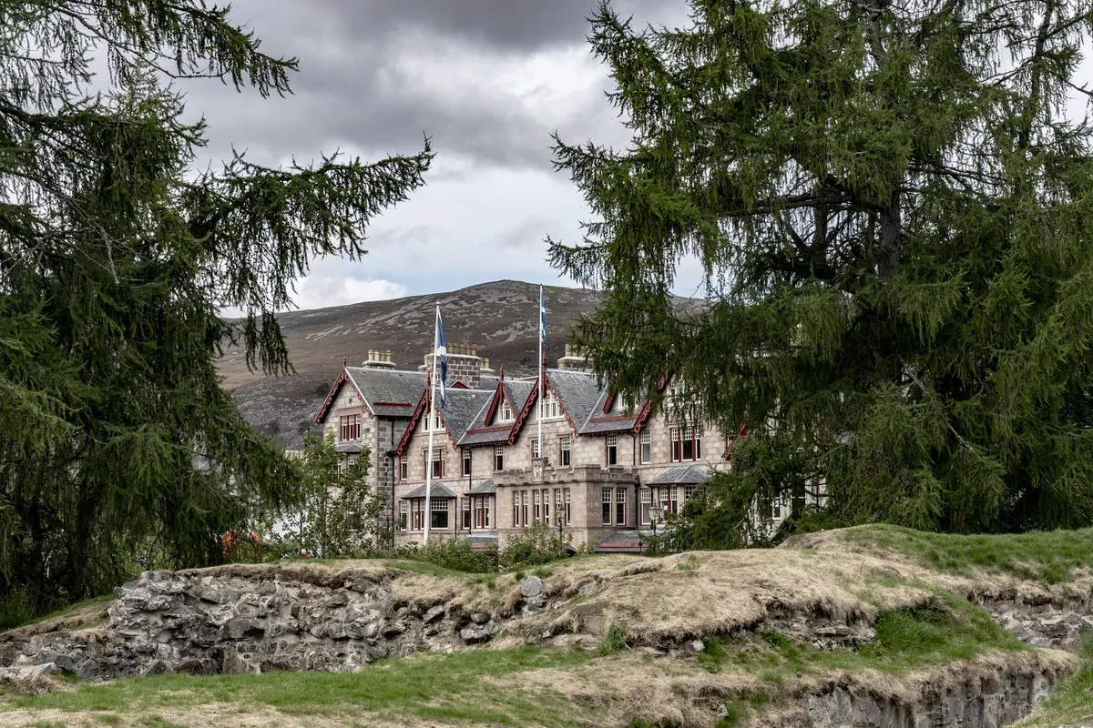 The hotel in its Highland setting