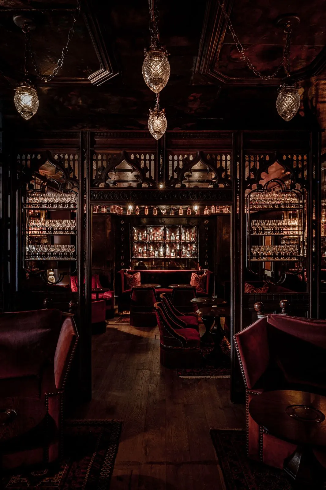 The bar after dark