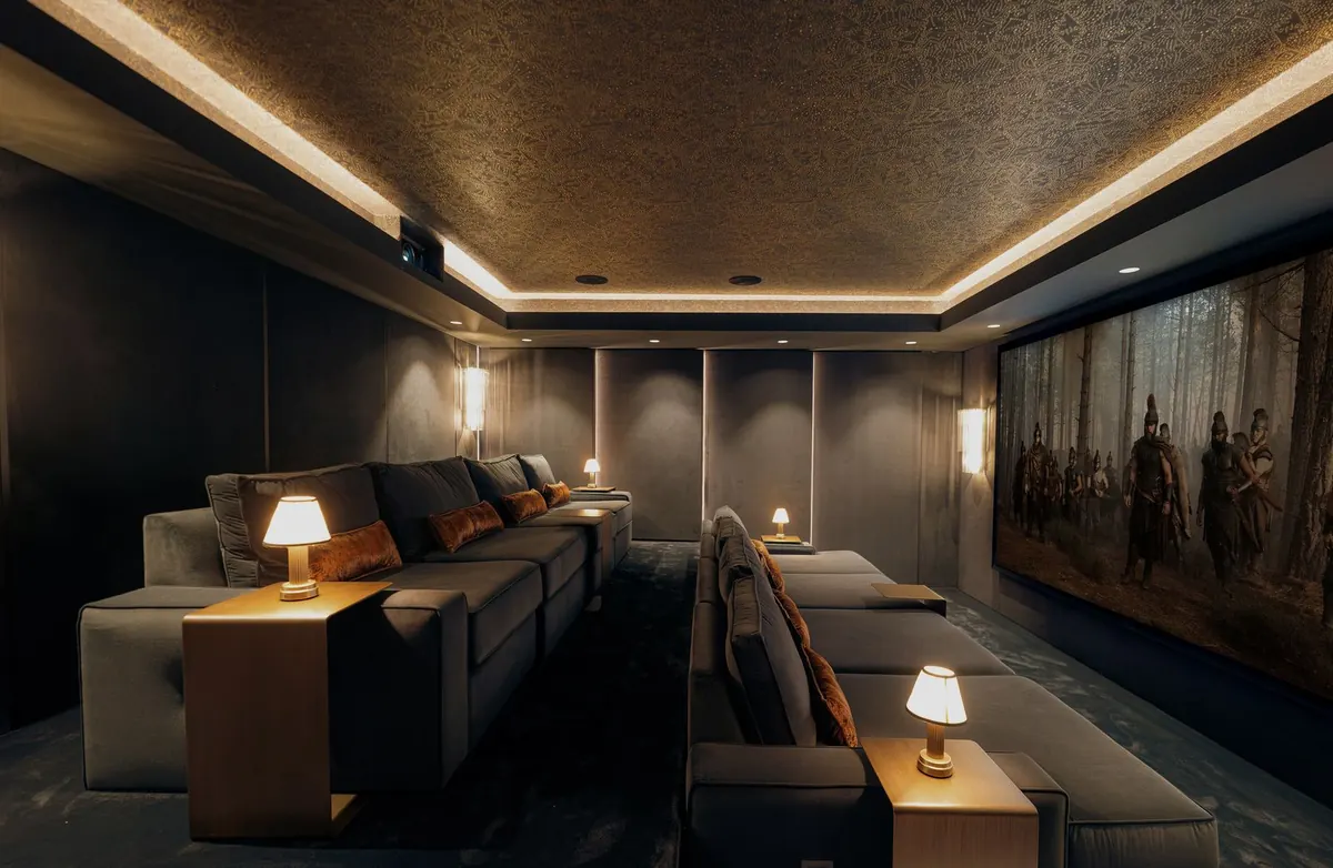 Tiered cinema seating