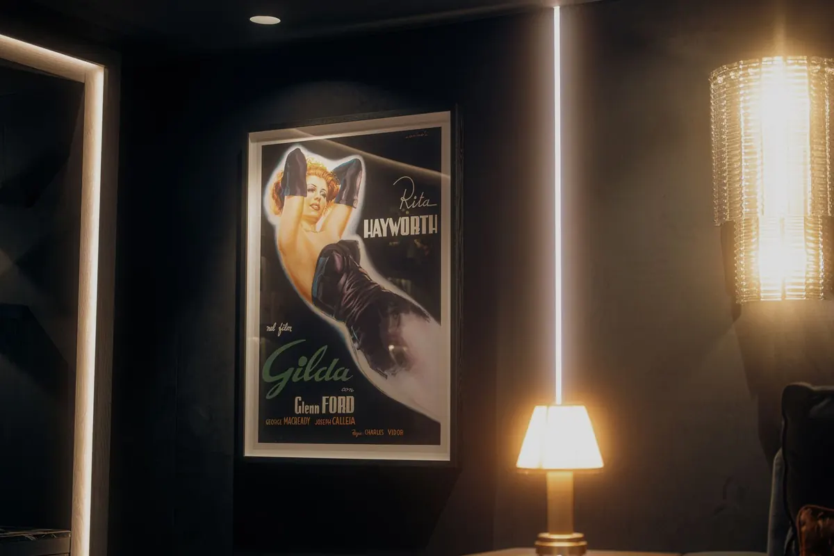 Poster and wall light