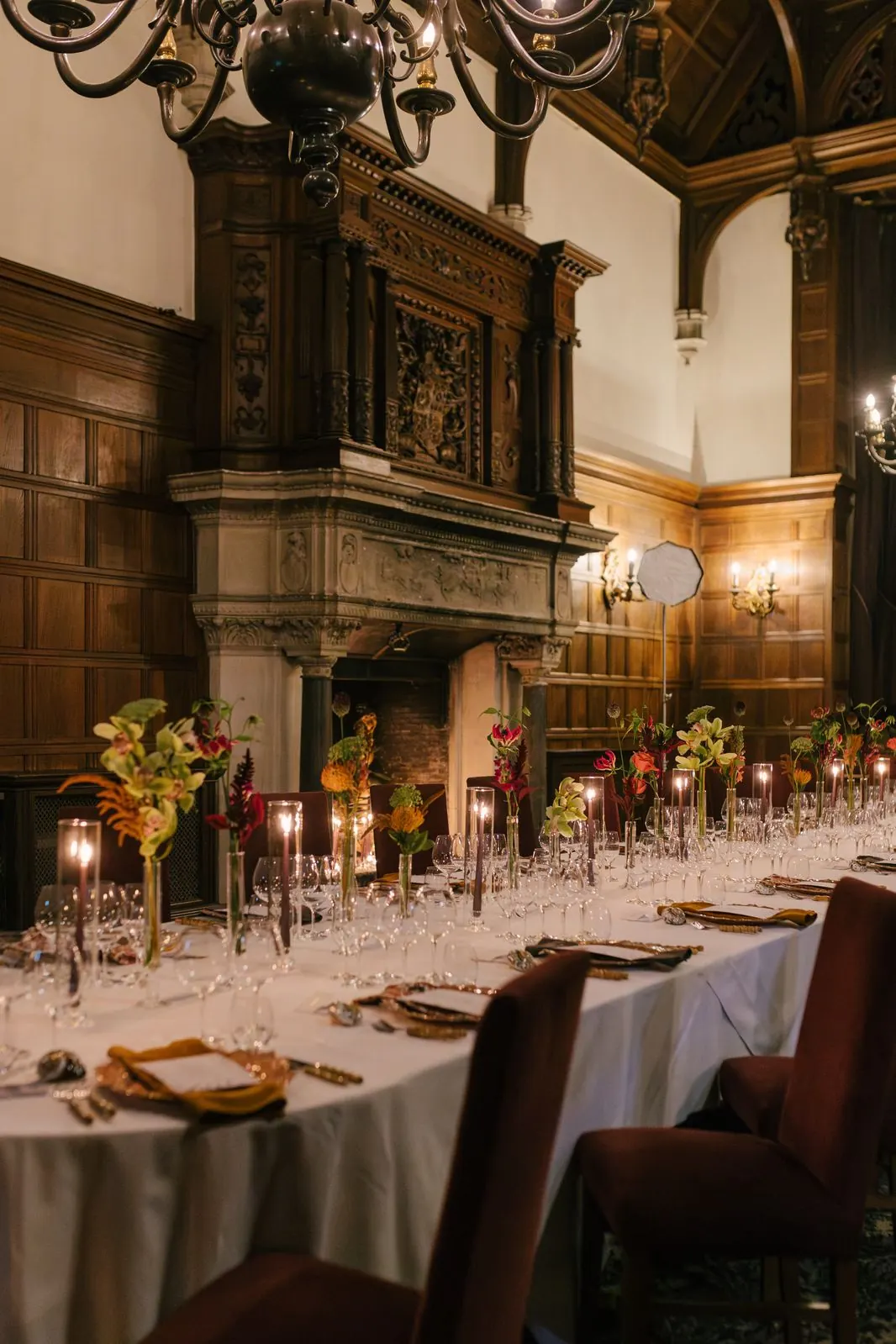 Banquet table in the great hall