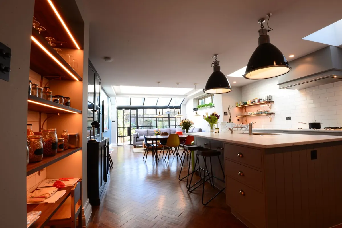 Kitchen in the evening