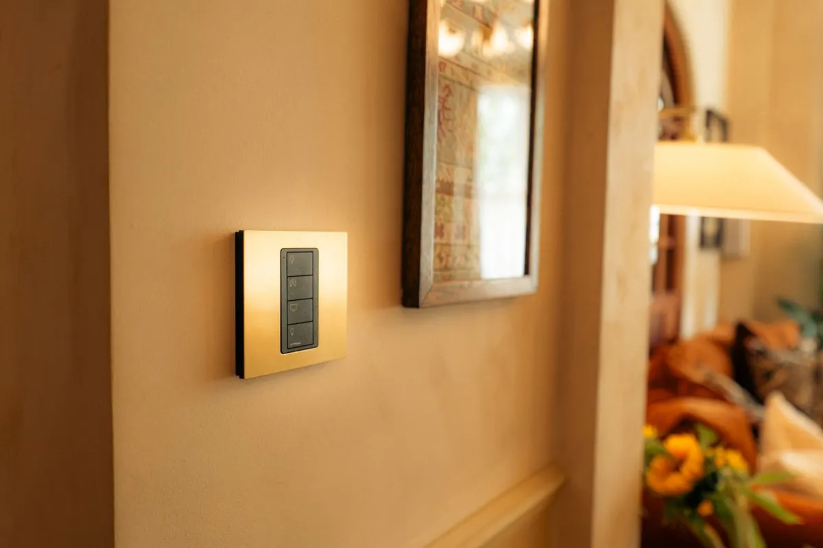 Lighting keypad by the door